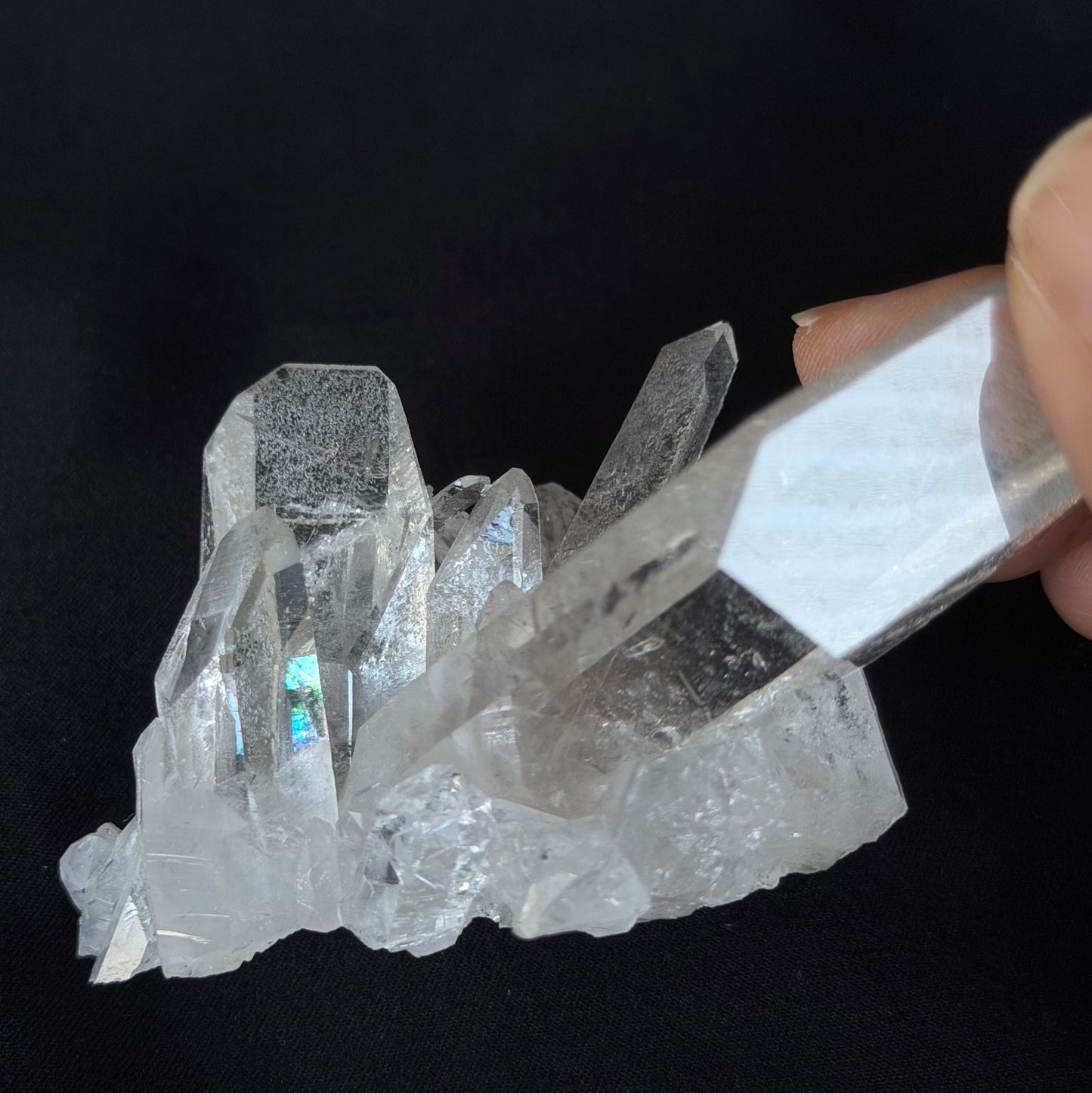 Lemurian Seed Crystal Cluster 113g#LQ-037