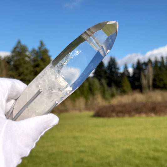 High-Quality Brazilian Lemurian Seed Crystal with Stand 最高品質レムリアンシード#LQ-092