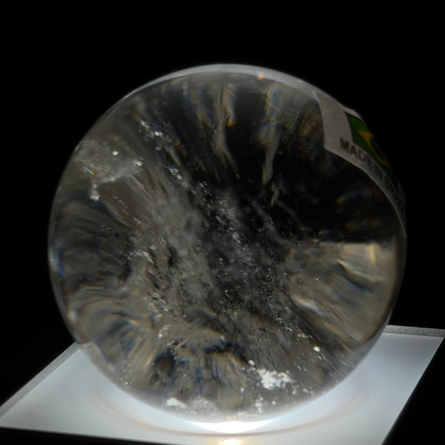 Rainbow Clear Quartz Sphere 1.86 inches (47.2mm) #CQ-100
