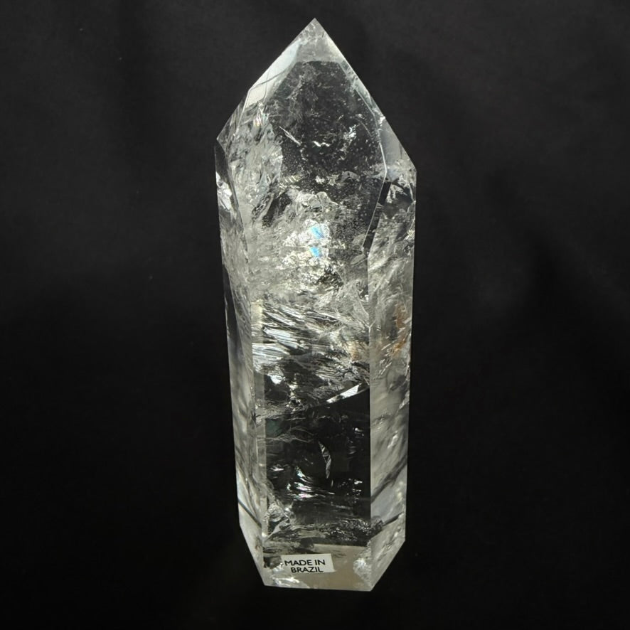 RAINBOW INCLUSION CRYSTAL POINT | Premium Clear Quartz 11cm #CQ-034