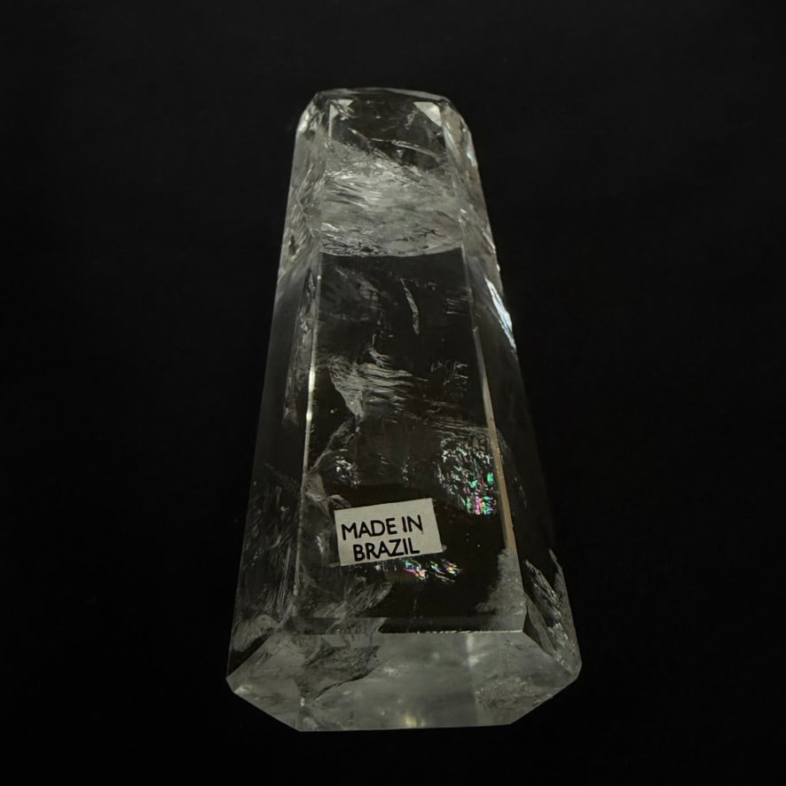 RAINBOW INCLUSION CRYSTAL POINT | Premium Clear Quartz 11cm #CQ-034