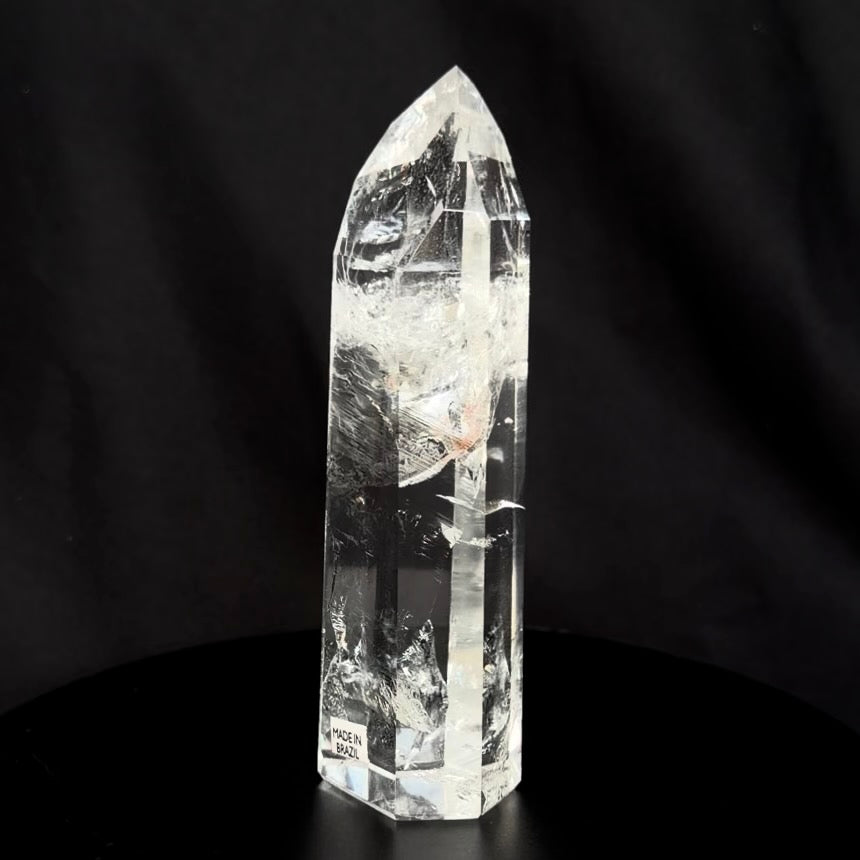 RAINBOW INCLUSION CRYSTAL POINT | Premium Clear Quartz 11cm #CQ-034