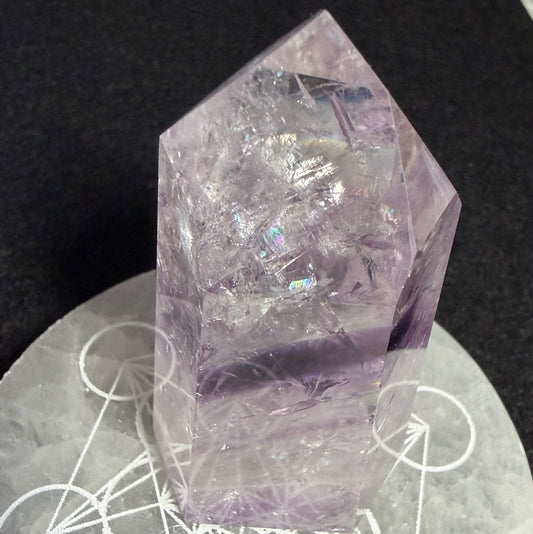 Amethyst Phantom Point w/Rainbows アメジスト/ファントム＆虹入り76mm #AM-056