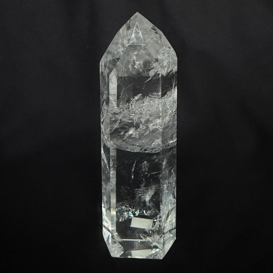 RAINBOW INCLUSION CRYSTAL POINT | Premium Clear Quartz 11cm #CQ-034