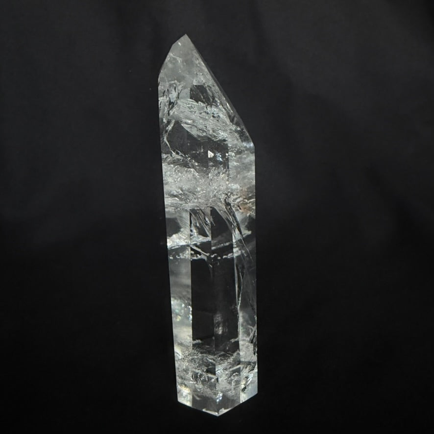 RAINBOW INCLUSION CRYSTAL POINT | Premium Clear Quartz 11cm #CQ-034