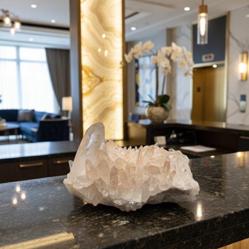 MUSEUM GRADE | The "Sunrise" Lemurian Seed Cluster (5kg) 【博物館級】サンライズ・レムリアンシード・クラスター ＃LQ-014