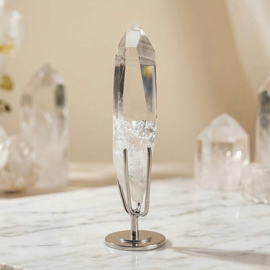 High-Quality Brazilian Lemurian Seed Crystal with Stand 最高品質レムリアンシード#LQ-092