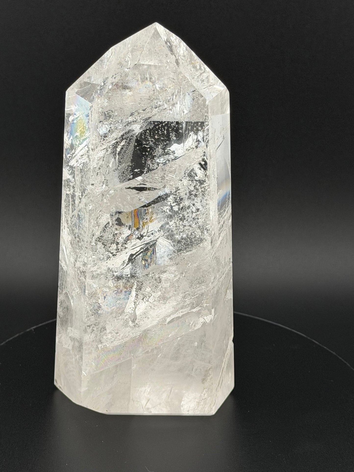 Clear Quartz with Large Rainbow - 14.5cm(5.71") #CQ-005