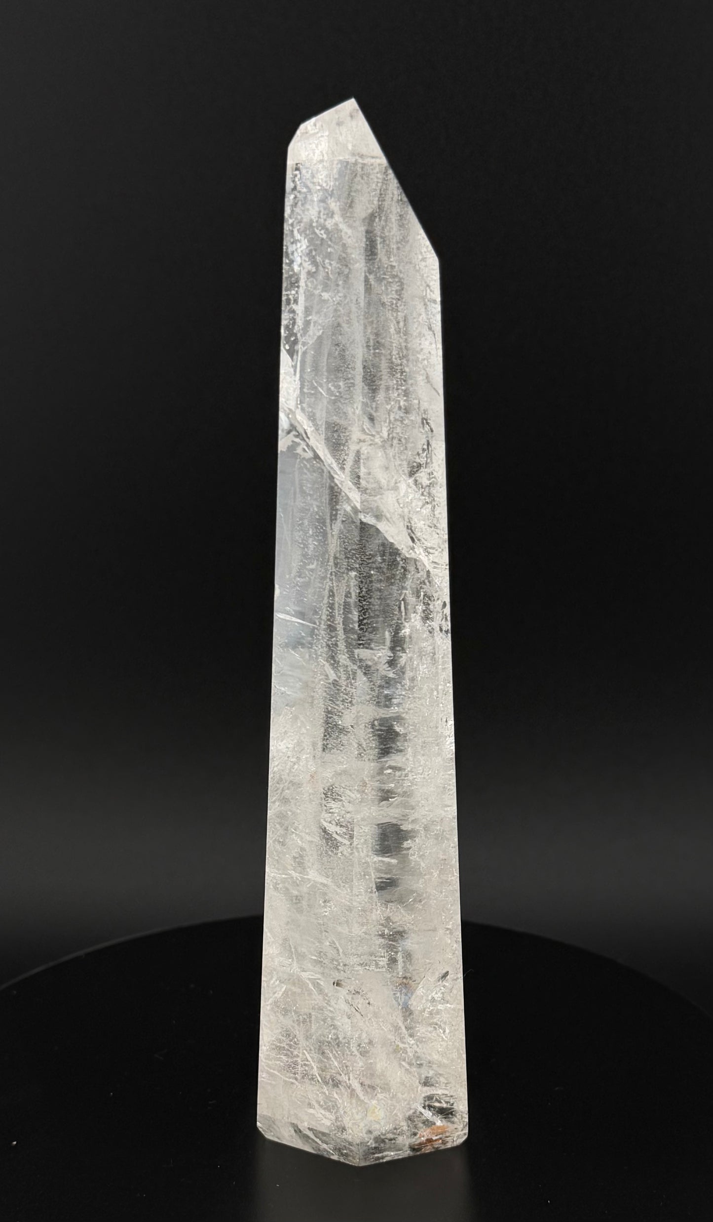 Clear Quartz with Rainbow  17cm(6.7") クリアクォーツ（レインボー入り）#CQ-001