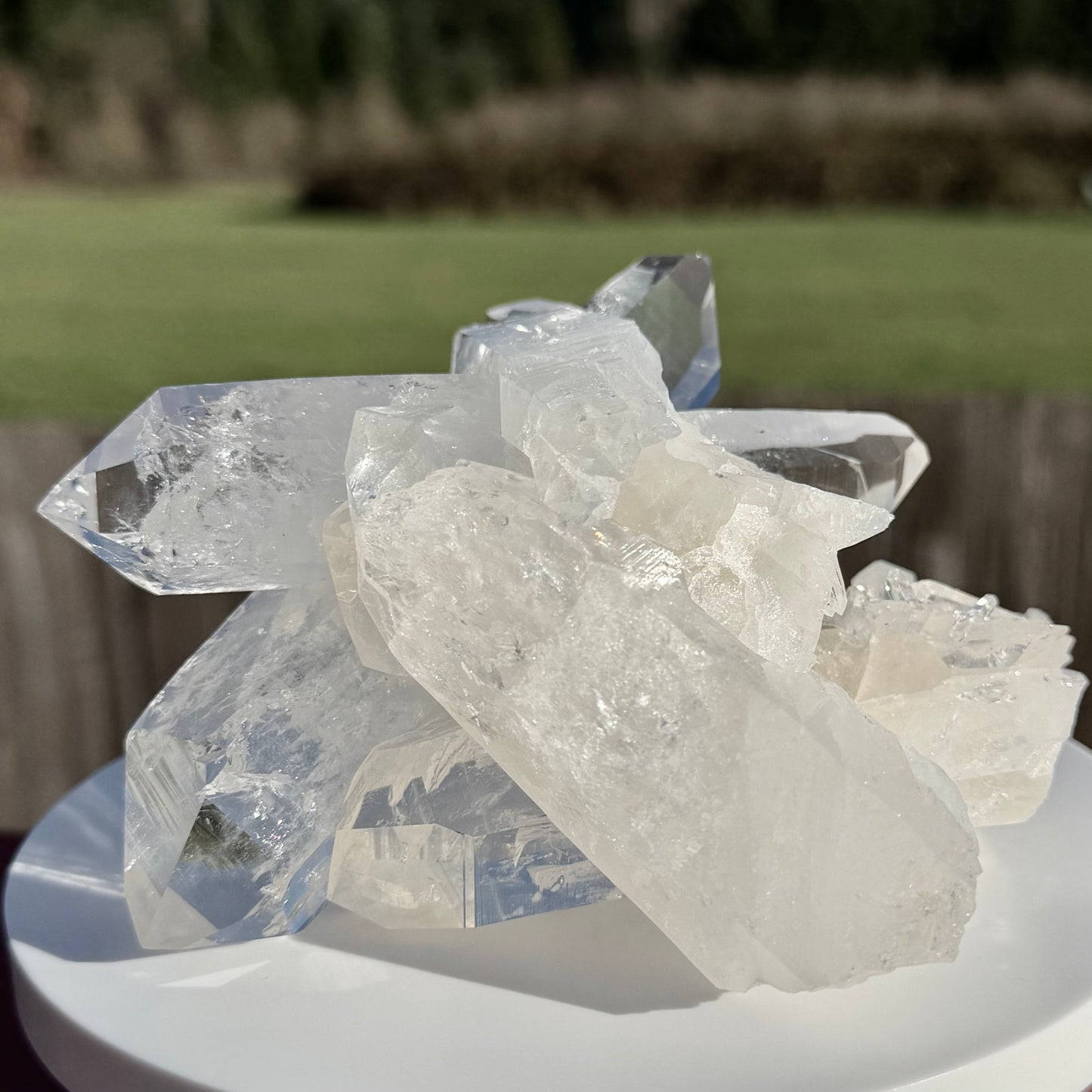 THE ENERGY VORTEX | Multi-Point Double Terminated Lemurian Cluster　ダブルターミネーテッド・レムリアン・クラスター14.5cm #LQ-012