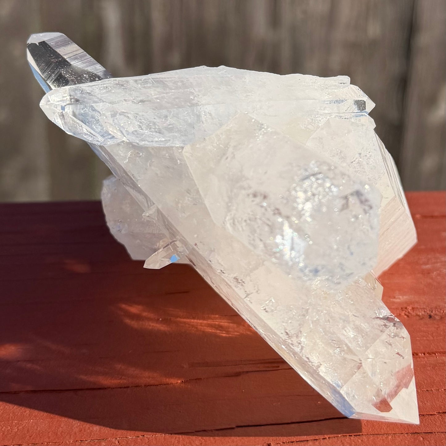 THE ENERGY VORTEX | Multi-Point Double Terminated Lemurian Cluster　ダブルターミネーテッド・レムリアン・クラスター14.5cm #LQ-012