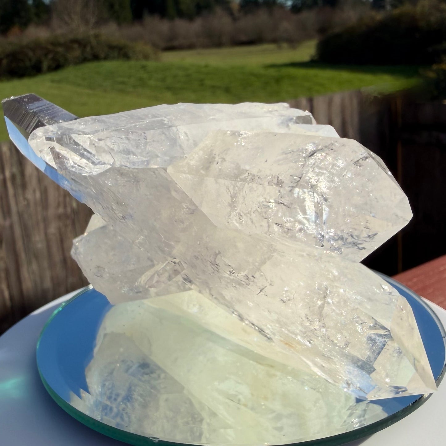 THE ENERGY VORTEX | Multi-Point Double Terminated Lemurian Cluster　ダブルターミネーテッド・レムリアン・クラスター14.5cm #LQ-012