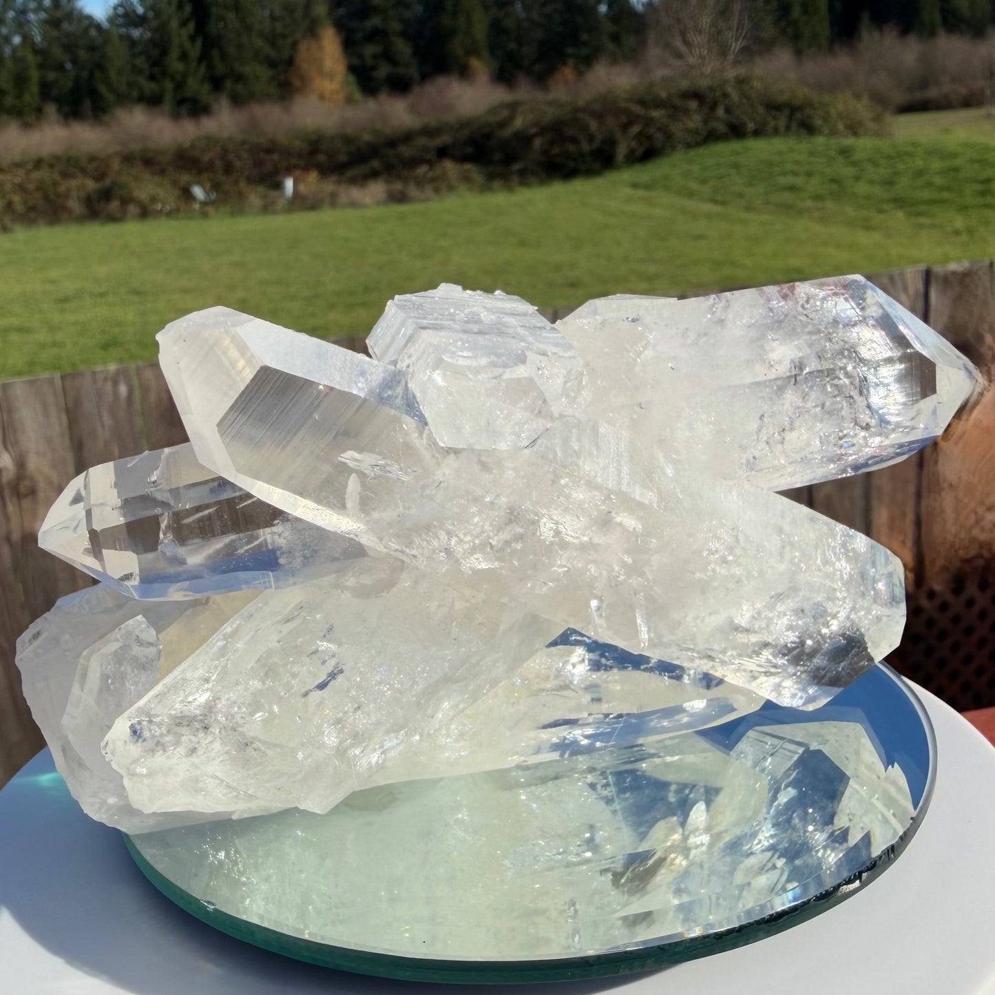 THE ENERGY VORTEX | Multi-Point Double Terminated Lemurian Cluster　ダブルターミネーテッド・レムリアン・クラスター14.5cm #LQ-012