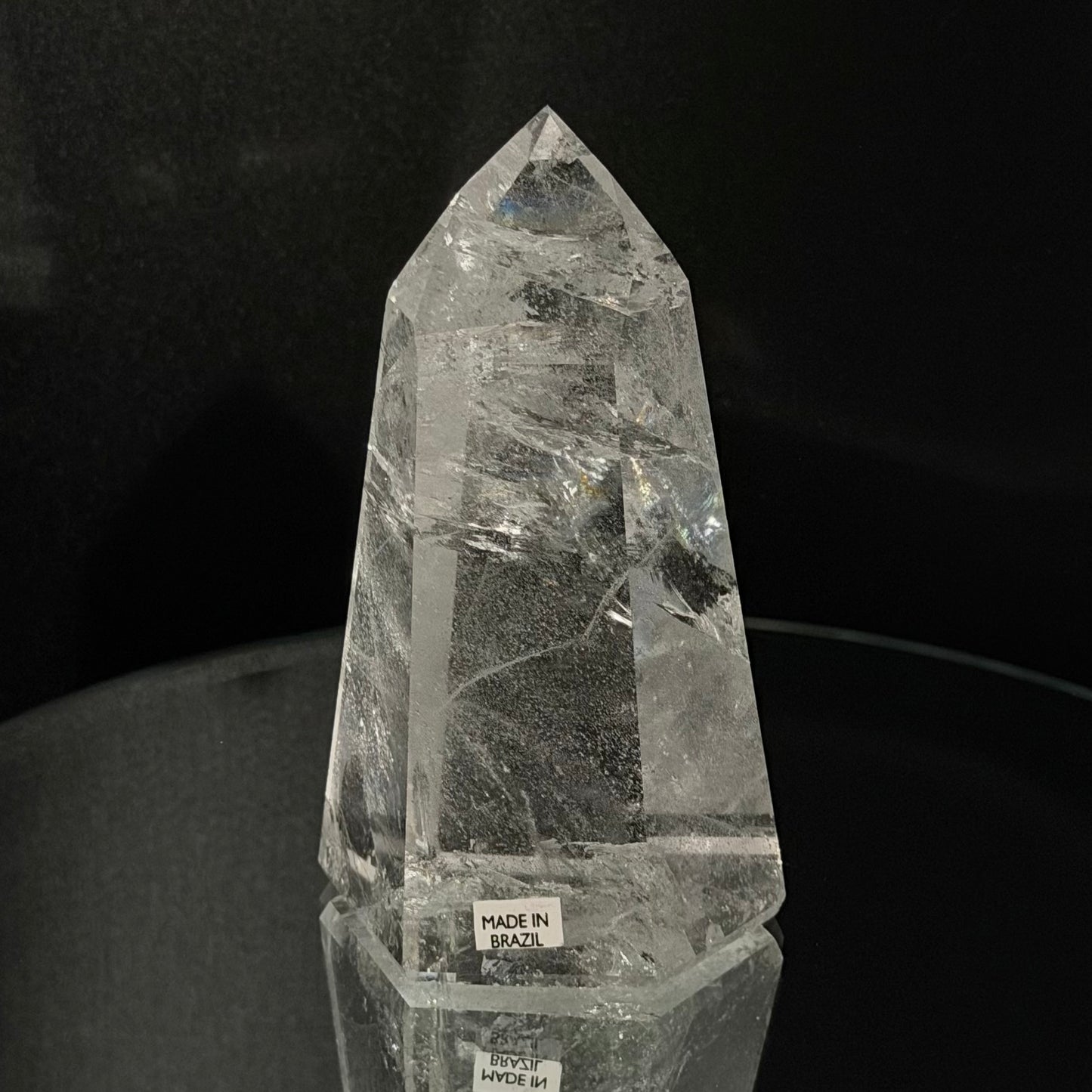 Clear Quartz with Rainbow 10cm (4") #CQ-008