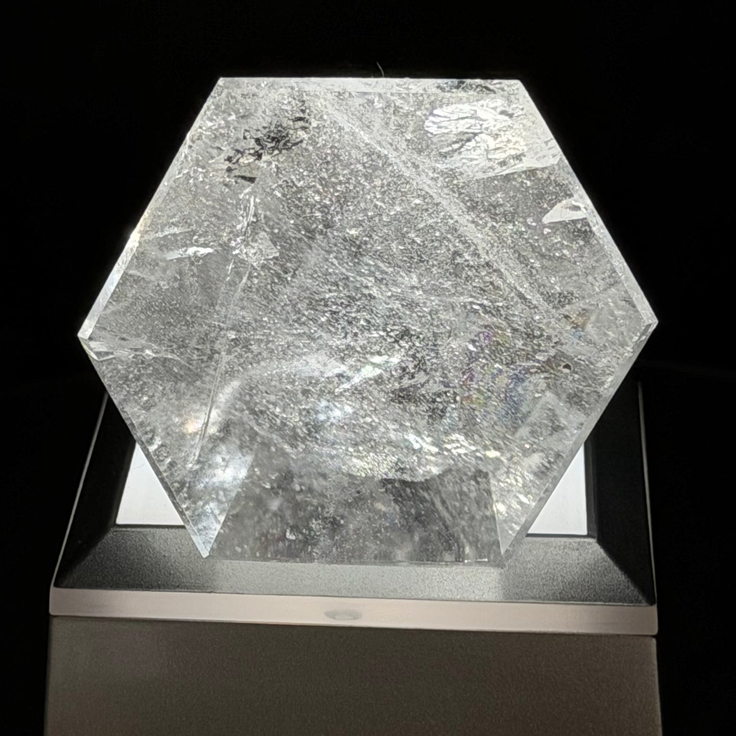 Clear Quartz with Rainbow 10cm (4") #CQ-008