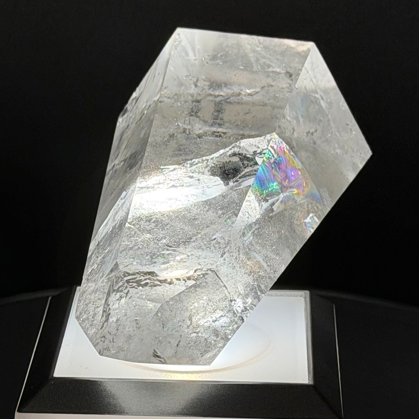 Clear Quartz with Rainbow 10cm (4") #CQ-008
