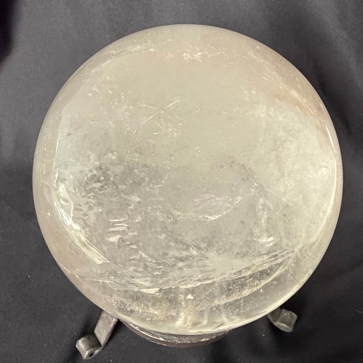 The "Galactic Rainbow" Clear Quartz Sphere (9.9lb) 145mm(4.5kg) #CQ-032