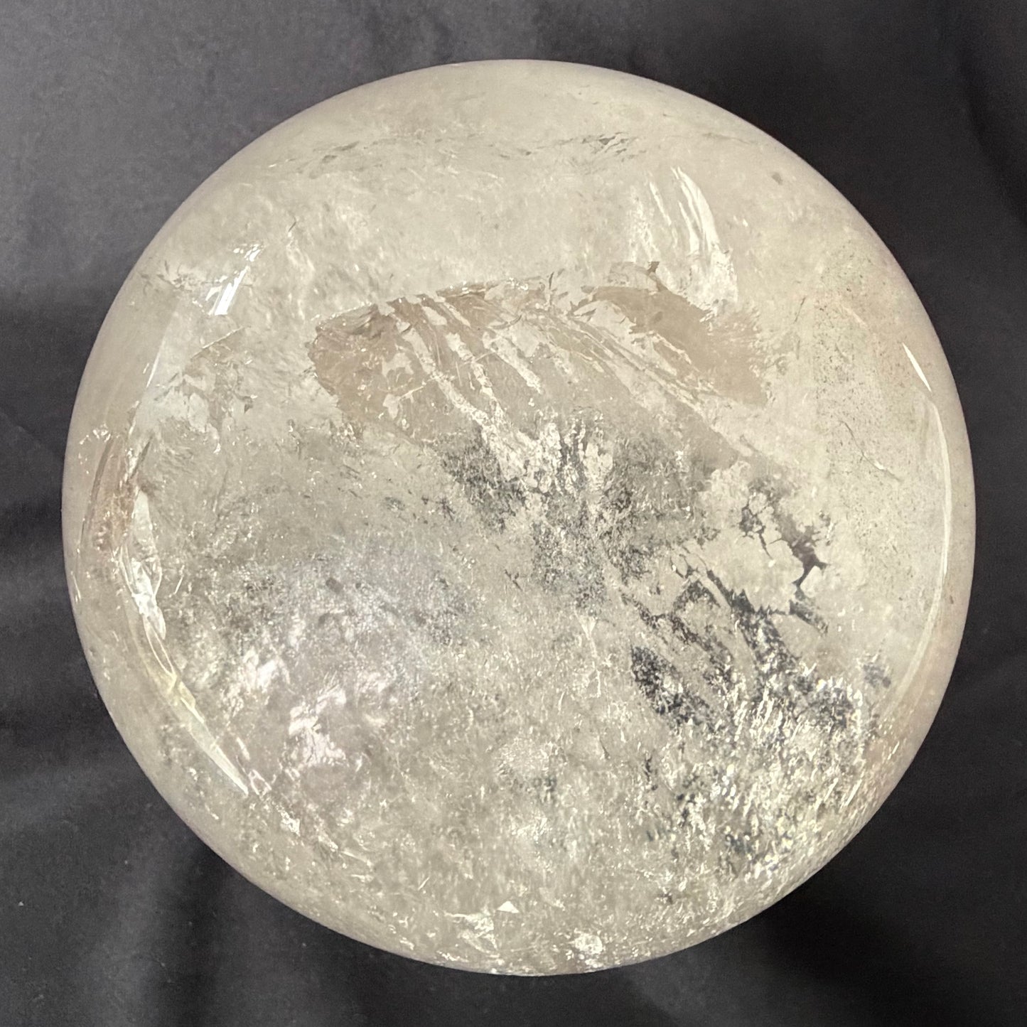 The "Galactic Rainbow" Clear Quartz Sphere (9.9lb) 145mm(4.5kg) #CQ-032