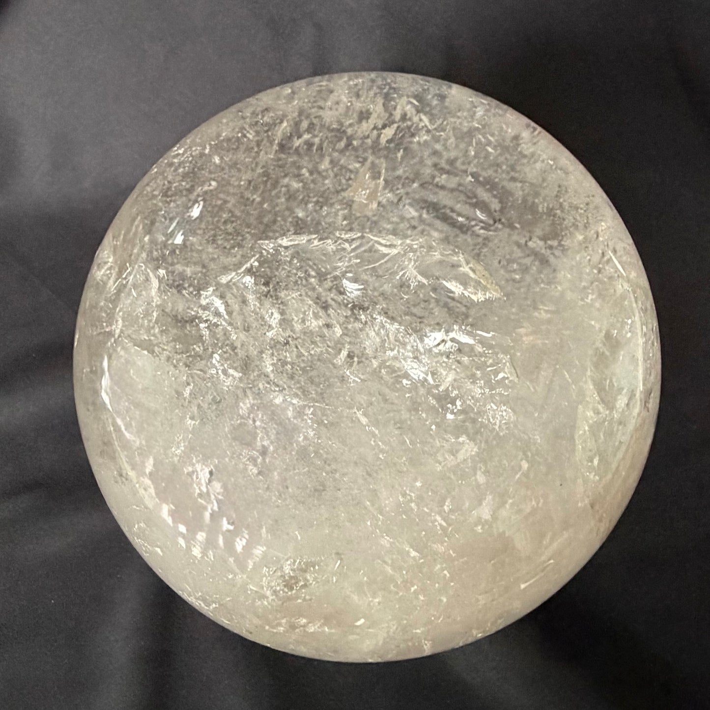 The "Galactic Rainbow" Clear Quartz Sphere (9.9lb) 145mm(4.5kg) #CQ-032
