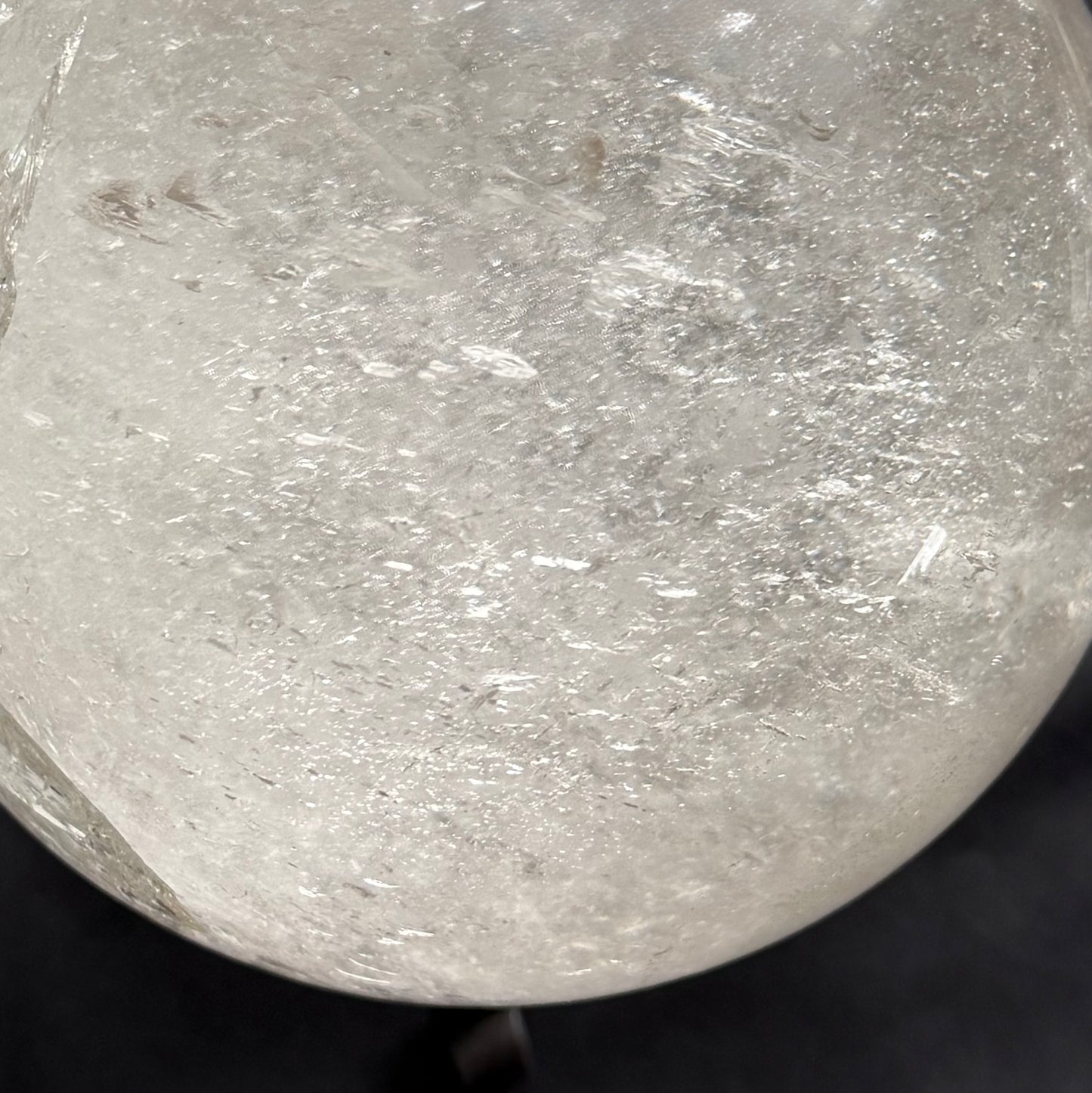The "Galactic Rainbow" Clear Quartz Sphere (9.9lb) 145mm(4.5kg) #CQ-032