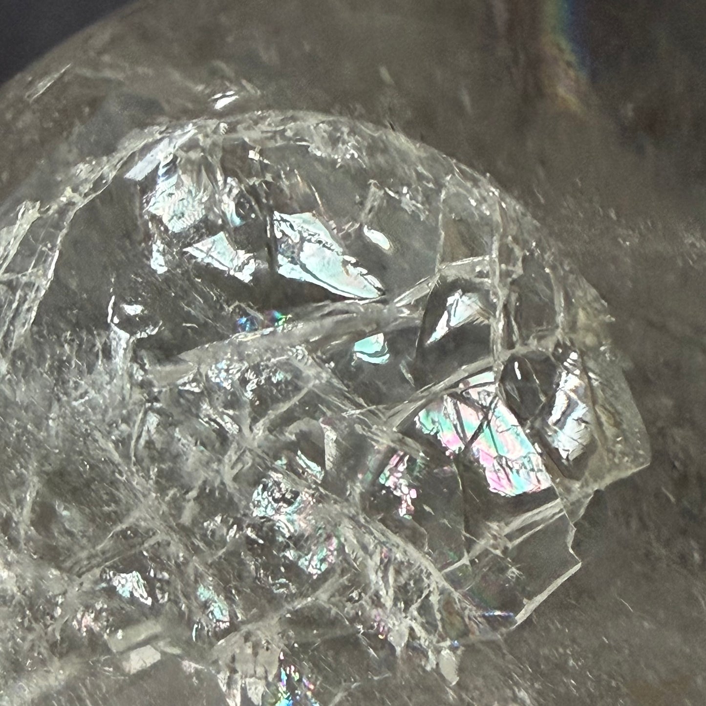 The "Galactic Rainbow" Clear Quartz Sphere (9.9lb) 145mm(4.5kg) #CQ-032