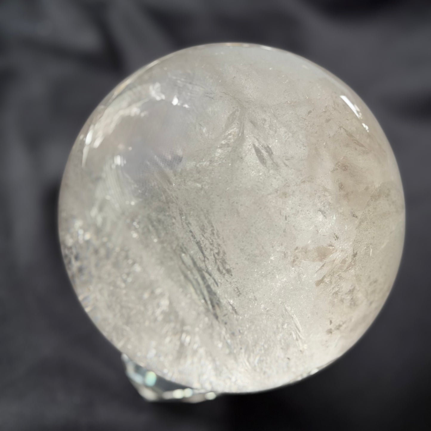 The "Galactic Rainbow" Clear Quartz Sphere (9.9lb) 145mm(4.5kg) #CQ-032