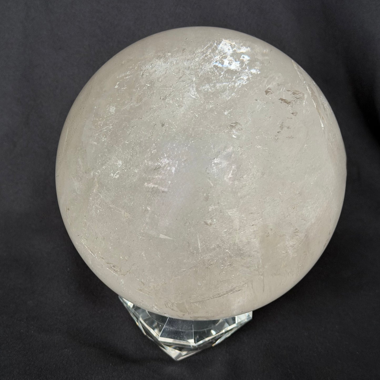 The "Galactic Rainbow" Clear Quartz Sphere (9.9lb) 145mm(4.5kg) #CQ-032