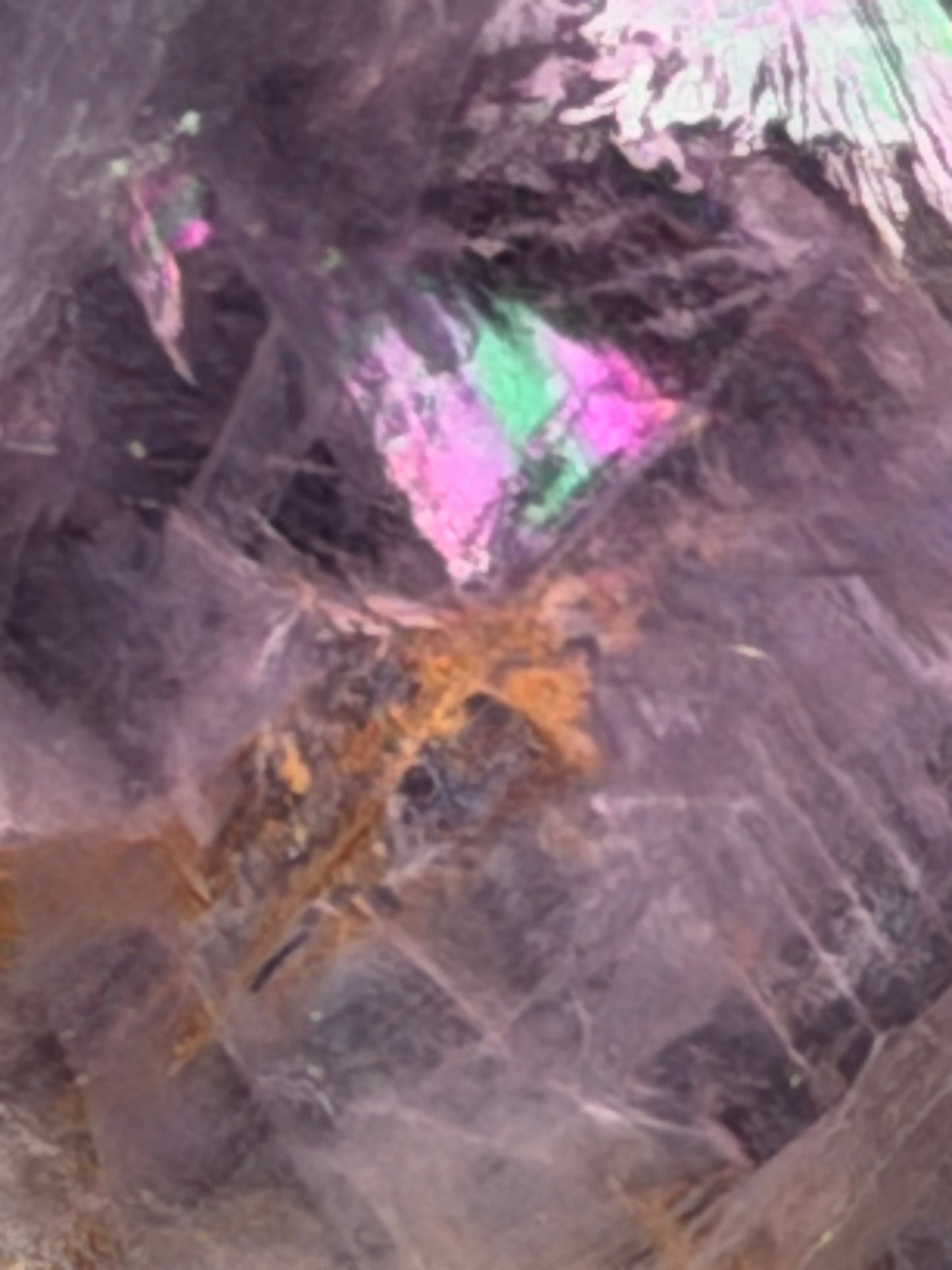 Natural Rainbow Flash Amethyst Sphere 3.2 in (8cm) #AM-031