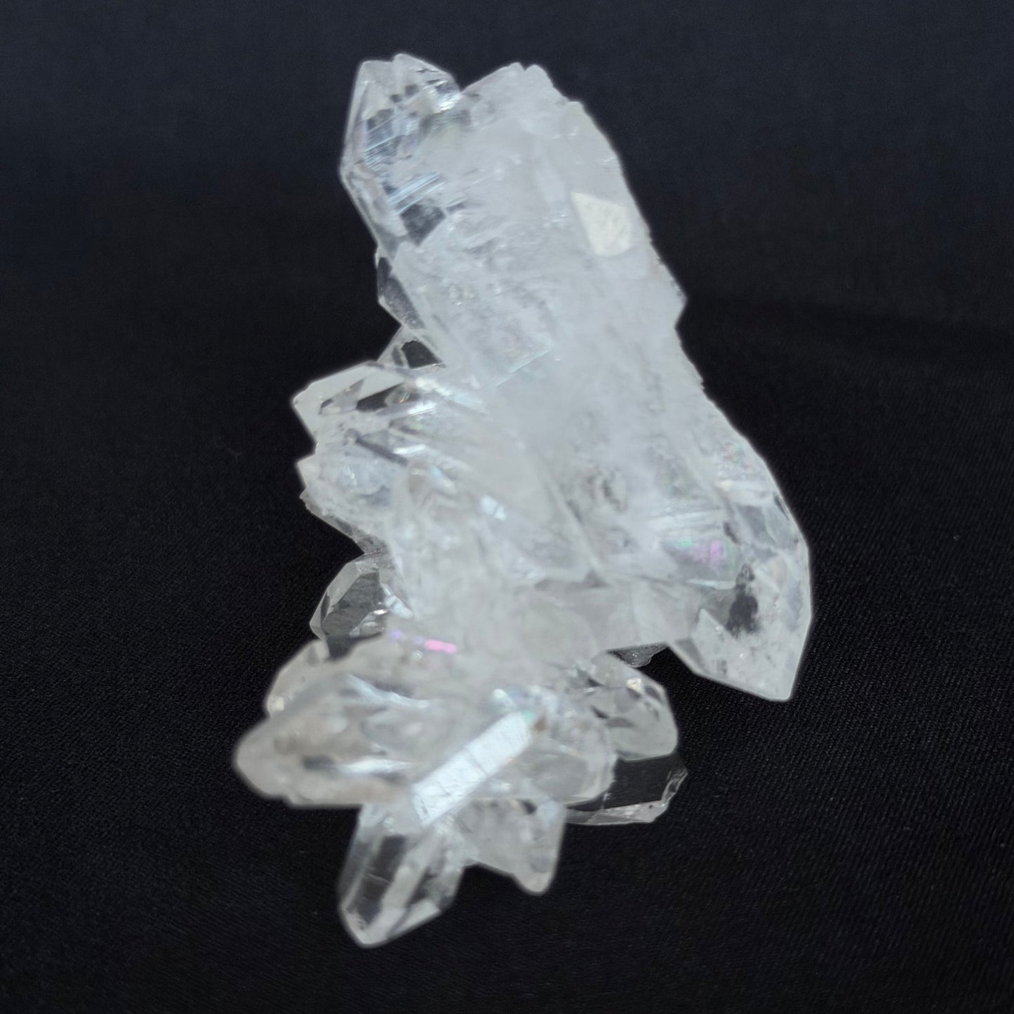 Lemurian Seed Crystal Cluster DT Points/Rainbow 54g #LQ-038