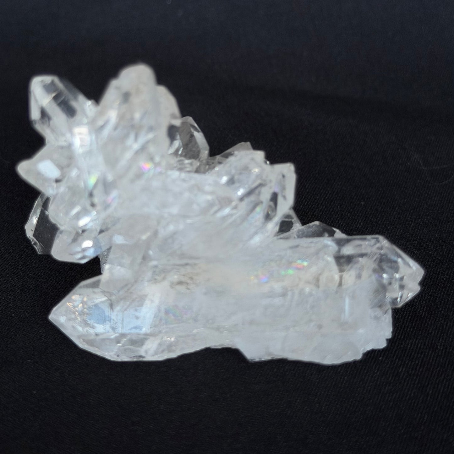 Lemurian Seed Crystal Cluster DT Points/Rainbow 54g #LQ-038