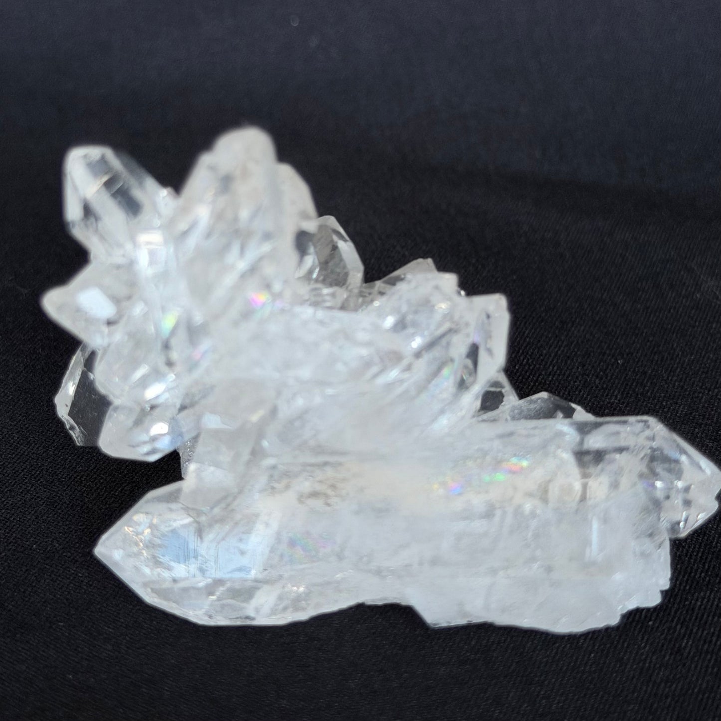 Lemurian Seed Crystal Cluster DT Points/Rainbow 54g #LQ-038