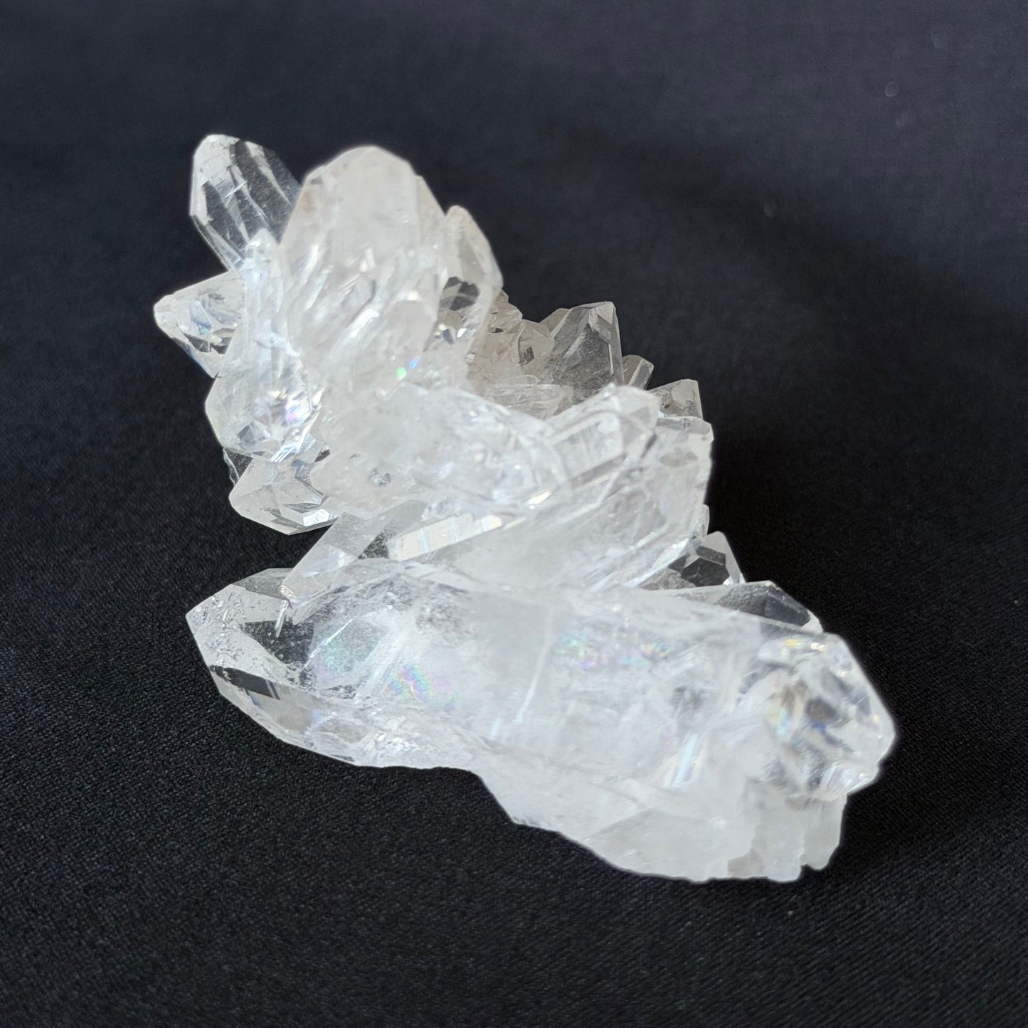 Lemurian Seed Crystal Cluster DT Points/Rainbow 54g #LQ-038