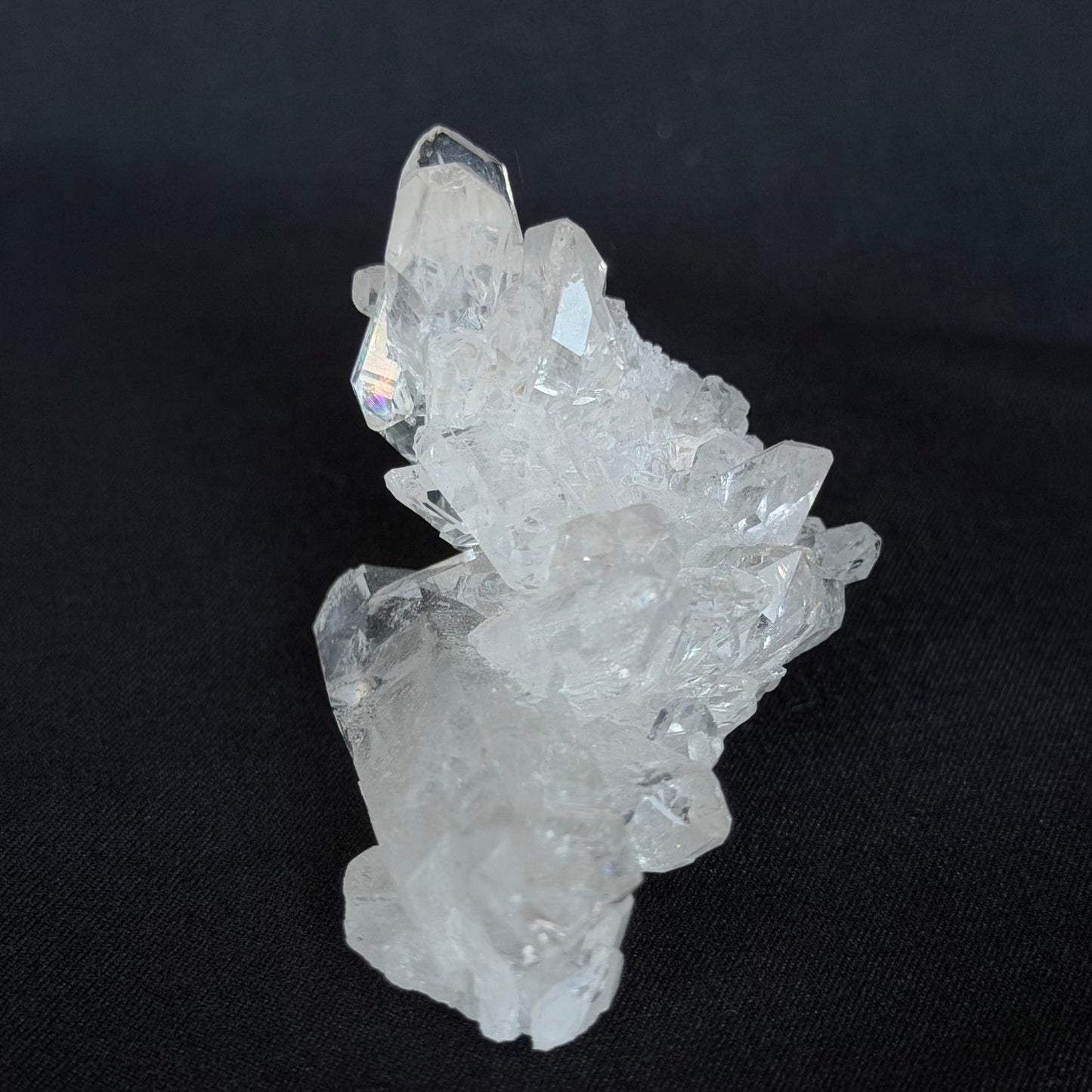 Lemurian Seed Crystal Cluster DT Points/Rainbow 54g #LQ-038