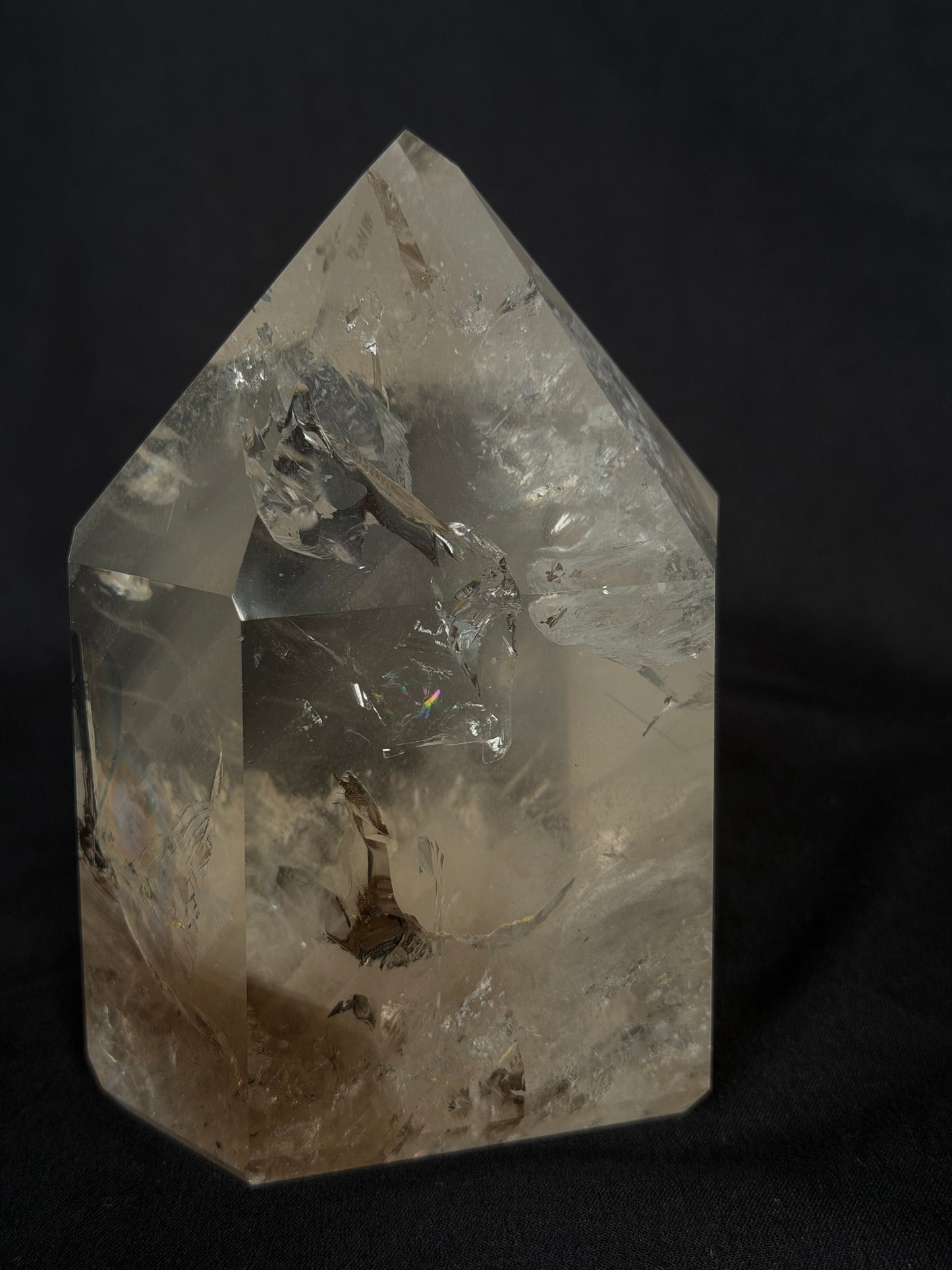 [Collector's Grade] Premium Phantom Quartz with Rainbows (4.7" / 2.26 lbs) 1kg #CQ-052