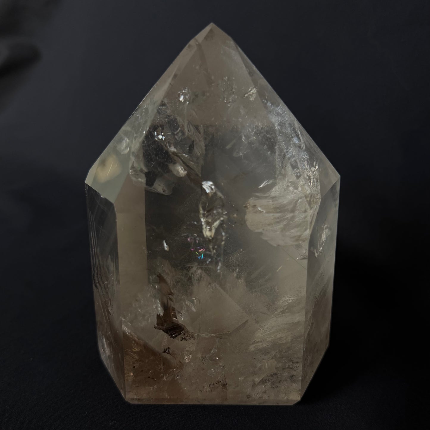 [Collector's Grade] Premium Phantom Quartz with Rainbows (4.7" / 2.26 lbs) 1kg #CQ-052
