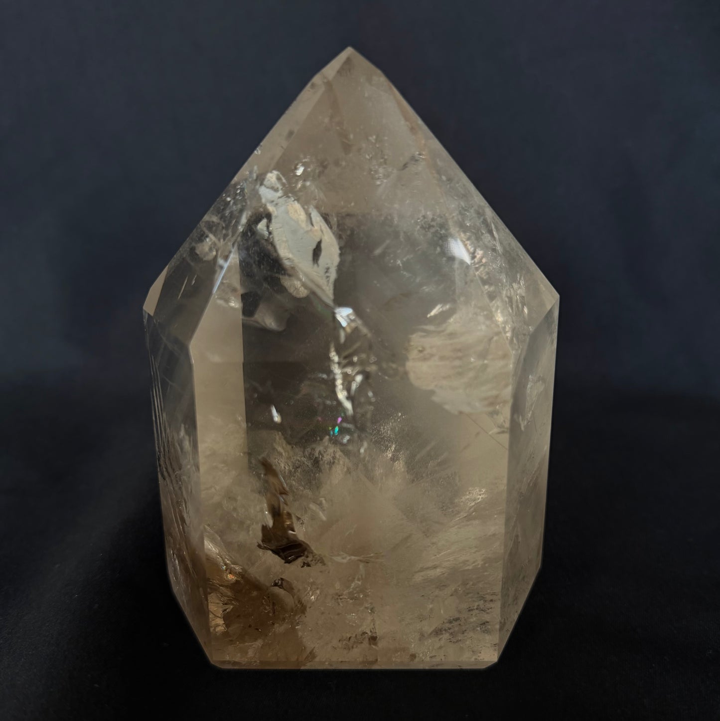 [Collector's Grade] Premium Phantom Quartz with Rainbows (4.7" / 2.26 lbs) 1kg #CQ-052