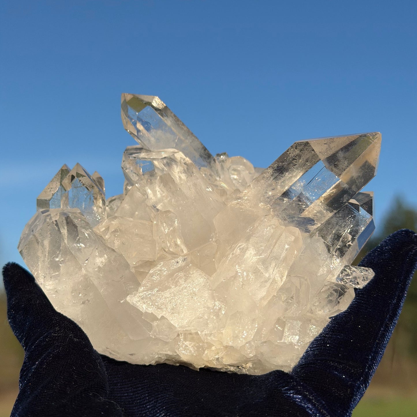 Clear Quartz Cluster  クリアクォーツ クラスター 290g #CQ-044