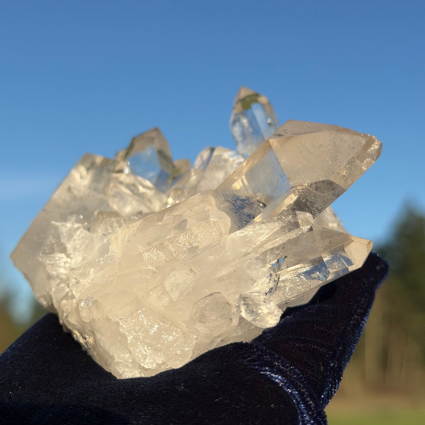 Clear Quartz Cluster  クリアクォーツ クラスター 290g #CQ-044