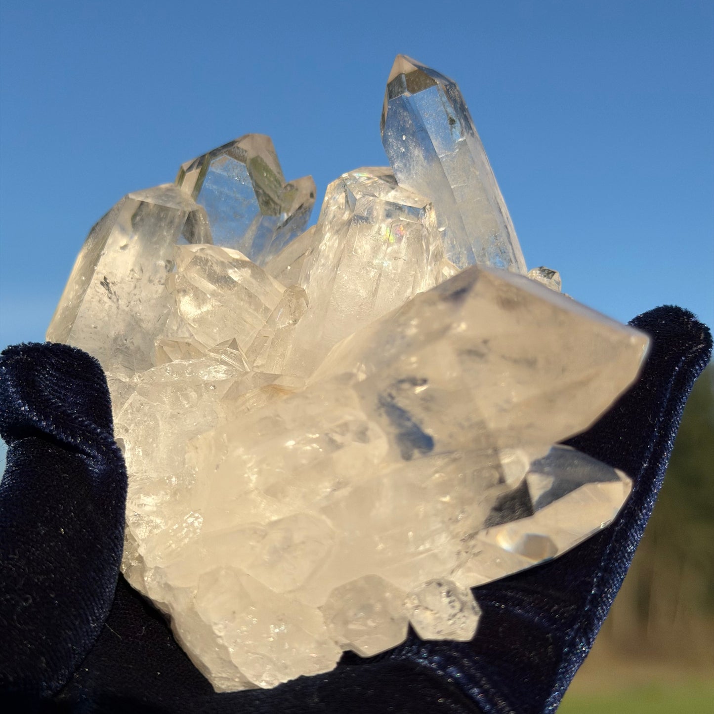Clear Quartz Cluster  クリアクォーツ クラスター 290g #CQ-044