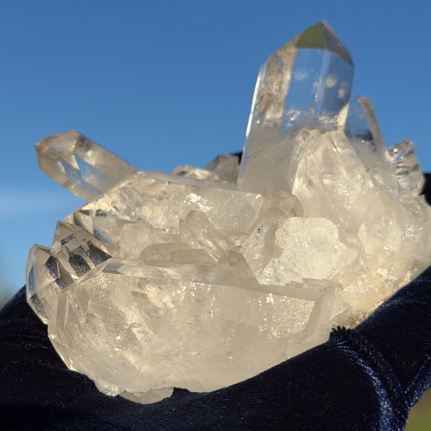 Clear Quartz Cluster  クリアクォーツ クラスター 290g #CQ-044