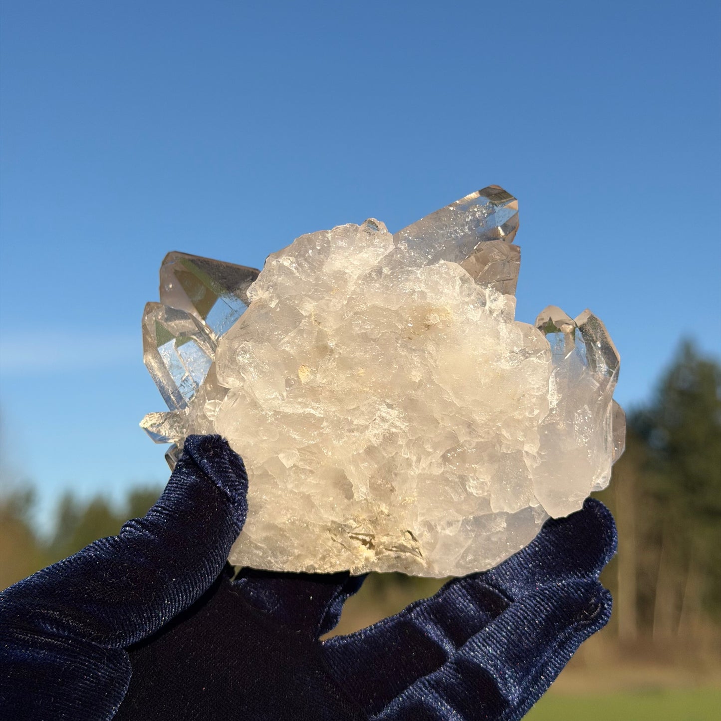 Clear Quartz Cluster  クリアクォーツ クラスター 290g #CQ-044