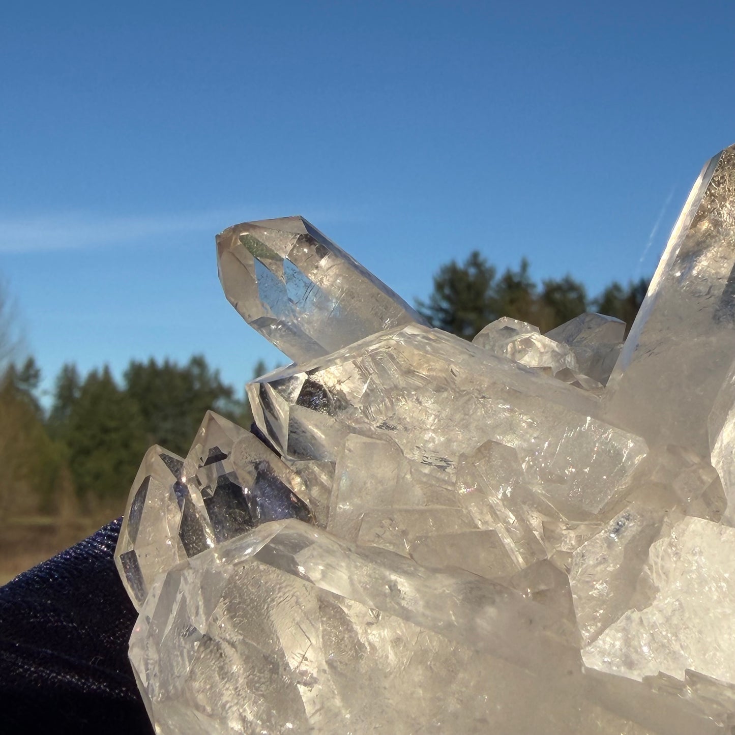 Clear Quartz Cluster  クリアクォーツ クラスター 290g #CQ-044