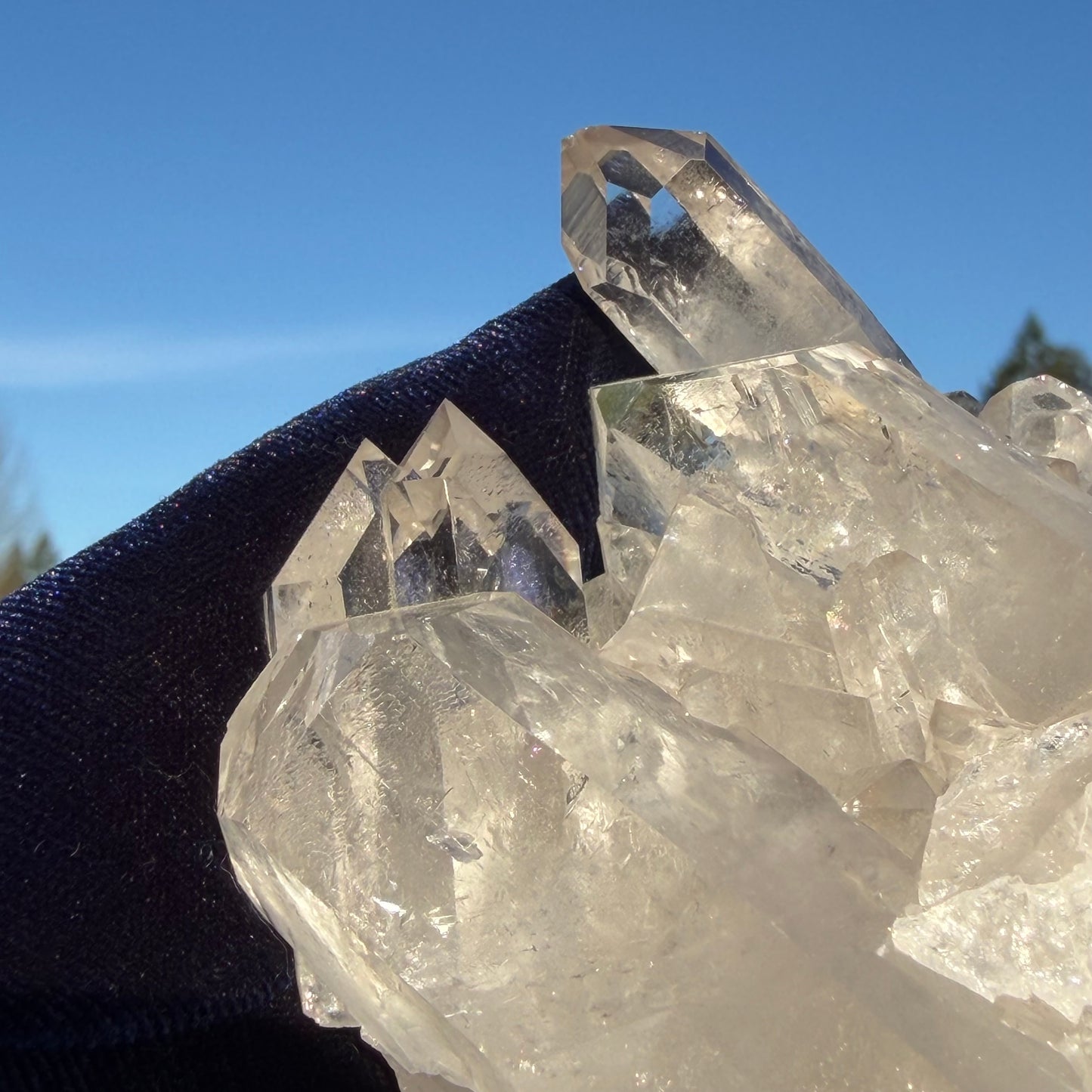 Clear Quartz Cluster  クリアクォーツ クラスター 290g #CQ-044