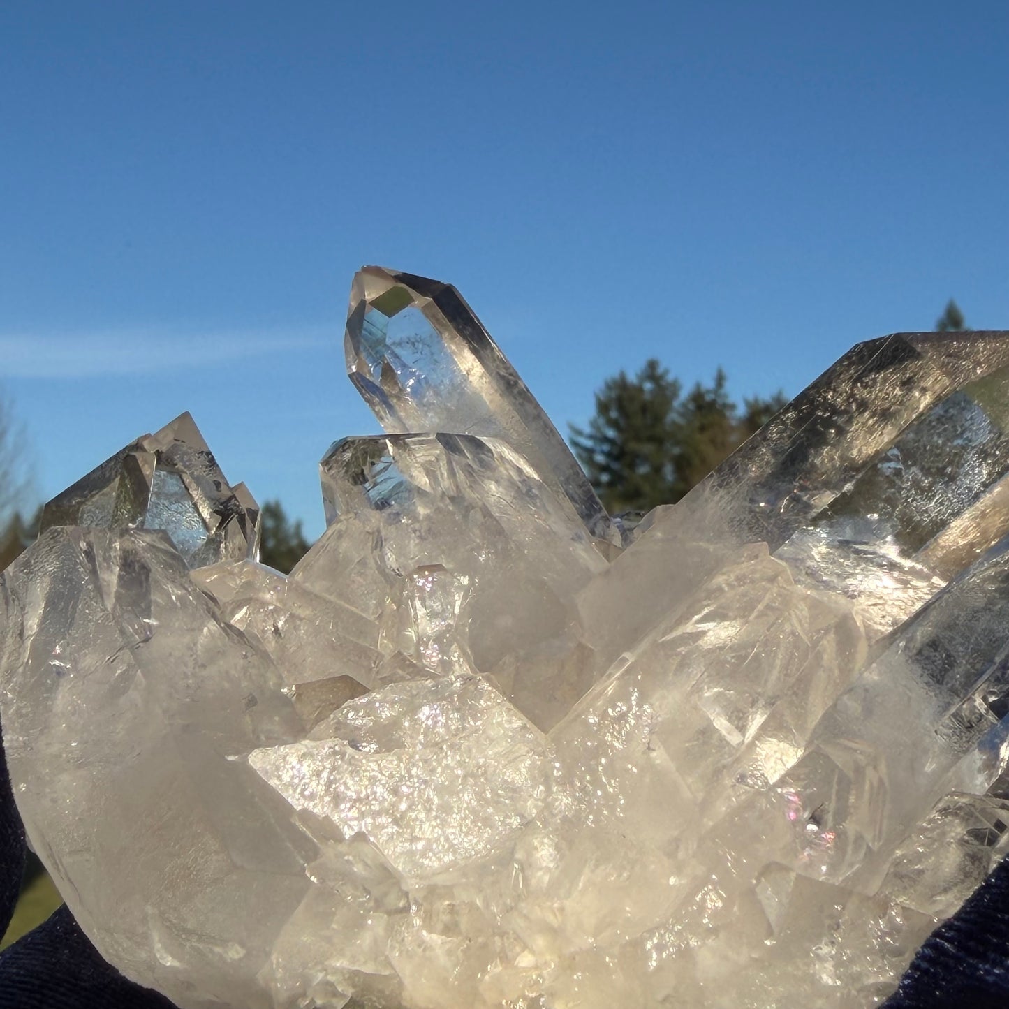 Clear Quartz Cluster  クリアクォーツ クラスター 290g #CQ-044