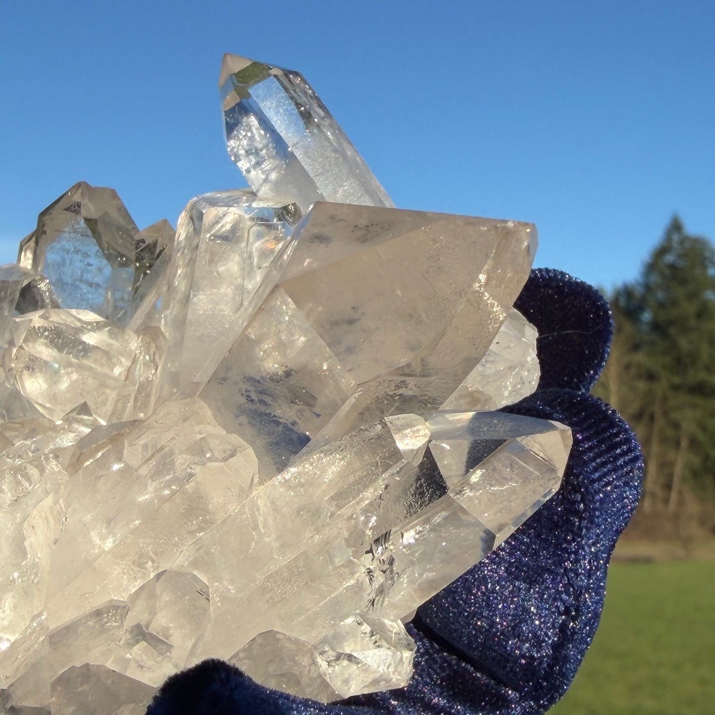 Clear Quartz Cluster  クリアクォーツ クラスター 290g #CQ-044