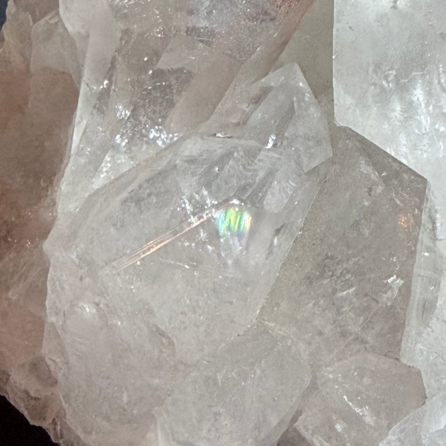 Clear Quartz Cluster w Rainbows クリアクォーツ クラスター 406g #-CQ-045