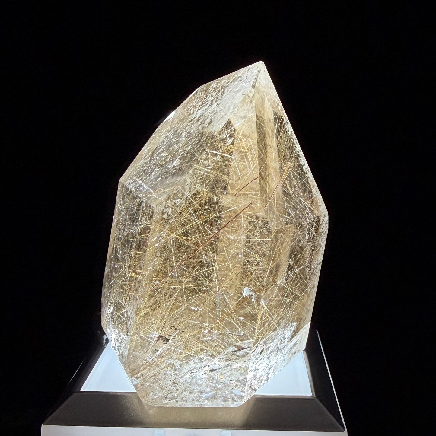 Gold Rutilated Quartz ゴールドルチルクォーツ 72mm 348g #GR-063