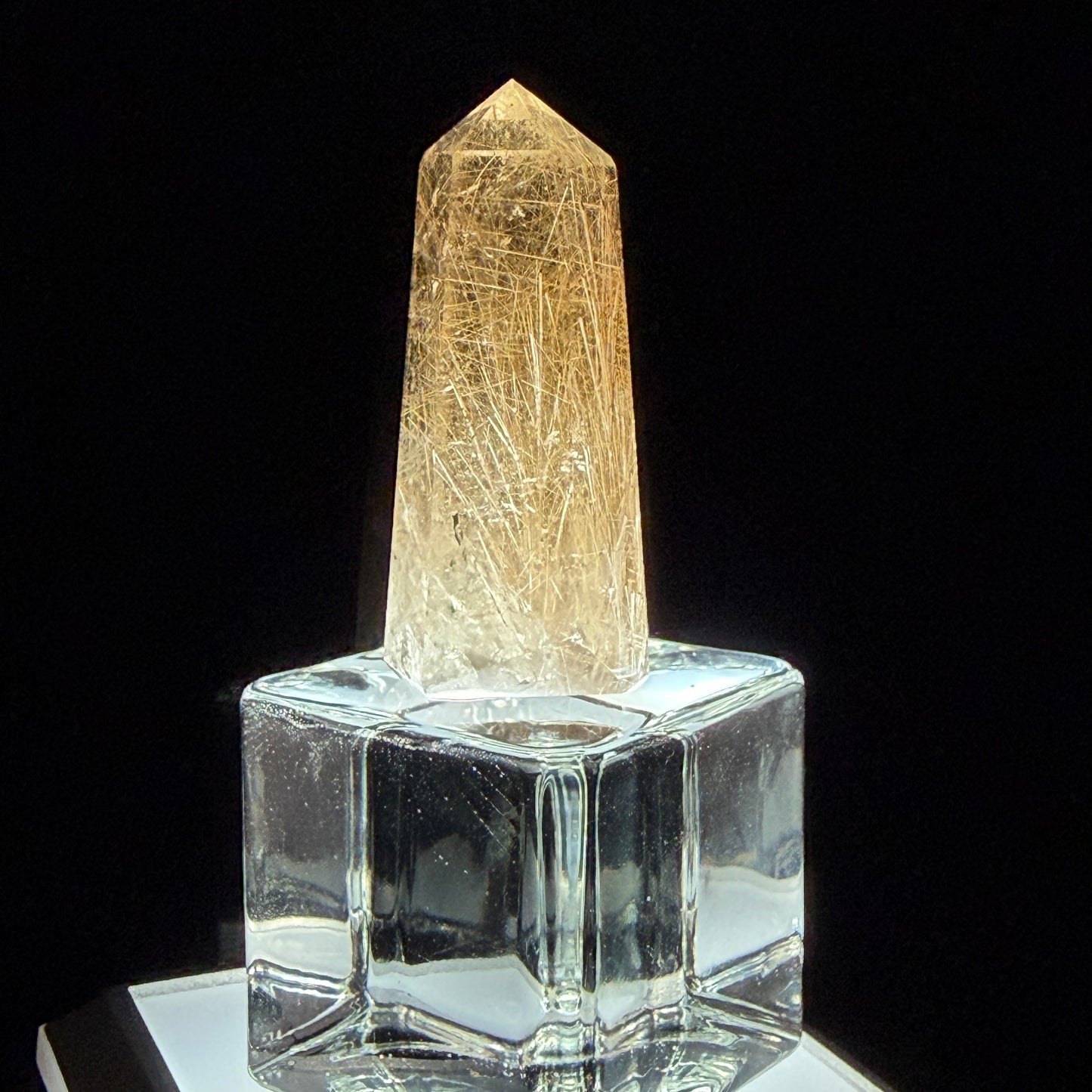 Gold Rutilated Quartz Point ゴールドルチルクォーツ・ポイント48mm  #GR-059