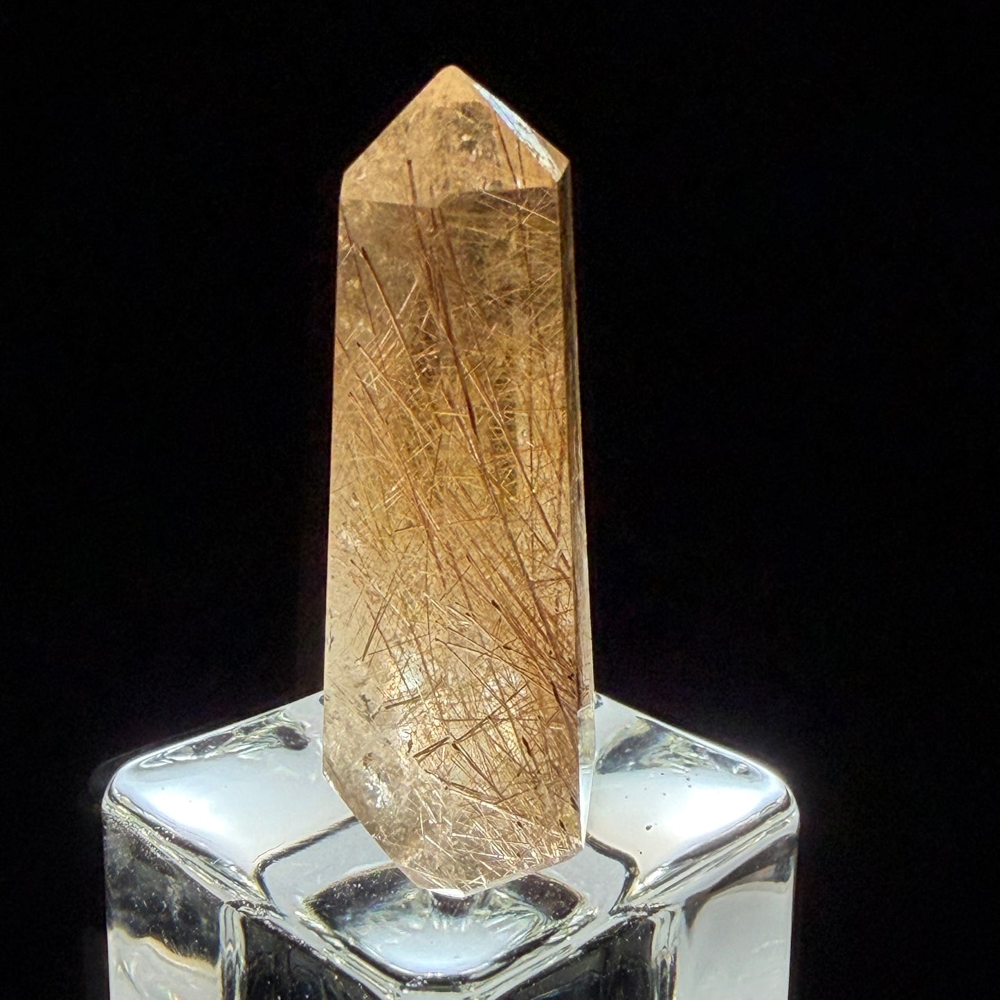 Gold Rutilated Quartz Point ゴールドルチルクォーツ・ポイント48mm  #GR-059