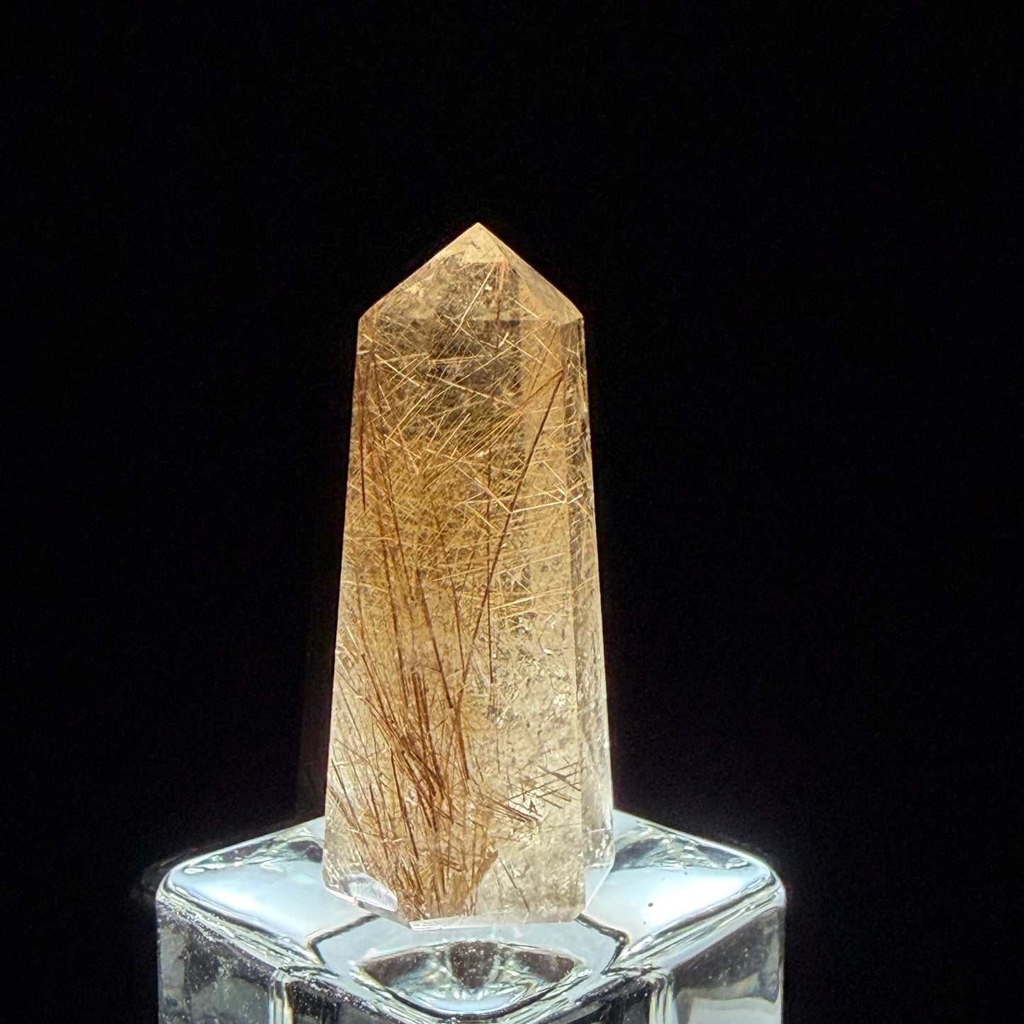 Gold Rutilated Quartz Point ゴールドルチルクォーツ・ポイント48mm  #GR-059